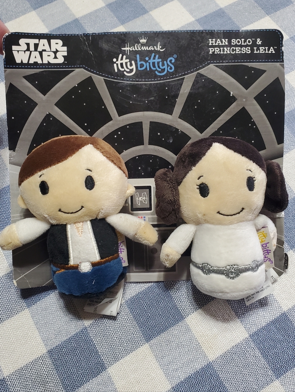 Hallmark Ittybittys Star Wars Han Solo & Princess Leia Plush Set